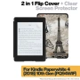 Калъф + протектор за Kindle Paperwhite 2018 (10th Gen) - Eiffel Tower, снимка 1