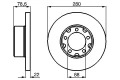 Диск спирачен преден дeсен/ляв за MERCEDES T1(602),(B602),T1/TN,T2/L,T2/LN1 2.3-5.7D 70-96г.№ M2691P, снимка 3