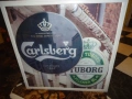 TUBORG, CARLSBERG, светеща табела., снимка 1