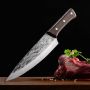 Doklasu Японски професионален нож за готвач 20 см, ръчно изработен кован, високовъглеродна стомана , снимка 2