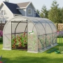 Компактна бяла оранжерия - професионална защита и идеални условия за вашите култури - 3 х 2 х 2м , снимка 1