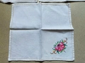 Красиви ръчно бродирани салфетки с рози от Англия, 5 бр, , снимка 4
