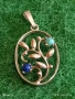 Сребърна висулка с Тюркоаз и Лапис Лазули елегантен стилен дизайн ювелирна изработка 52623, снимка 2