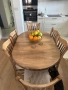 Комплект трапезна маса и столве масив, снимка 2