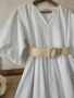 Бяла лятна рокля памучна материя , снимка 3