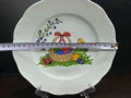 Стар български порцелан чиния Великден , снимка 3