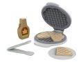 Детски дървен гофретник с аксесоари Дървени кухненски играчки, снимка 1 - Образователни игри - 45651457