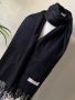 Черен шал от кашмир, снимка 1 - Шалове - 45233270