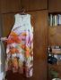 Дълга рокля оранжеви цветя, снимка 3