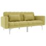 vidaXL Разтегателен диван, зелен, плат（SKU:247217