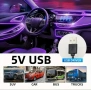 5 метра 7 цвята в 1 RGB интериорна неонова лента за табло на кола АВТОМОБИЛ , снимка 4