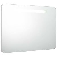 vidaXL LED шкаф с огледало за баня, 80x9,5x55 см(SKU:285120, снимка 1 - Огледала - 45145690