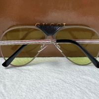 Gucci 2024 мъжки слънчеви очила авиатор с кожа 5 цвята, снимка 14 - Слънчеви и диоптрични очила - 45484592