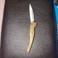 Нова миниатюрна ножка острие с кокалена дръжка ръчно изработена, снимка 3 - Ножове - 45846657