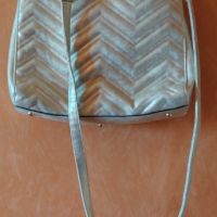 Дамска чанта Marta Ponti златиста от естествена кожа , снимка 7 - Чанти - 45917668