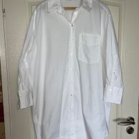 Нова бяла памучна 100% памук дълга овърсайз риза Zara zara Зара , снимка 6 - Ризи - 45355029