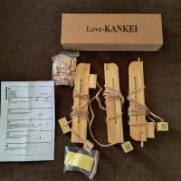 Чисто нова Дървена колажна рамка за картина Love-Kankei с 30 малки дървени щипки, снимка 4 - Други стоки за дома - 45195085