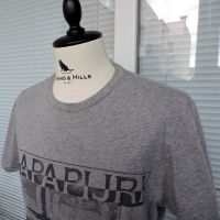 Napapijri Roundneck  T-Shirt - мъжка тениска  размер L , снимка 4 - Тениски - 45269768