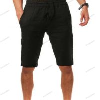 Летни мъжки свободни ленени дишащи изрязани панталони, 8цвята , снимка 6 - Къси панталони - 45375781
