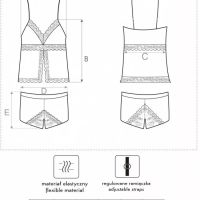 Дамски комплект от две части Vippave LivCo Corsetti Fashion (008), снимка 3 - Пижами - 45649801