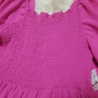 РАЗКОШНА рокля в наситен розов цвят 2ХЛ/3ХЛ размер, снимка 9 - Рокли - 45741745
