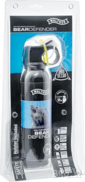 Лютив спрей за мечки ProSecur Bear Defender Walther – 225 ml, снимка 1