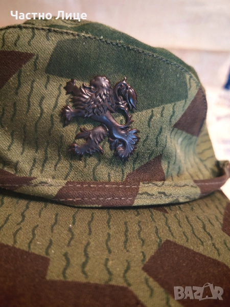 Оригинална Българска Соц Военна Камуфлажна Шапка Фуражка 1970те г, снимка 1