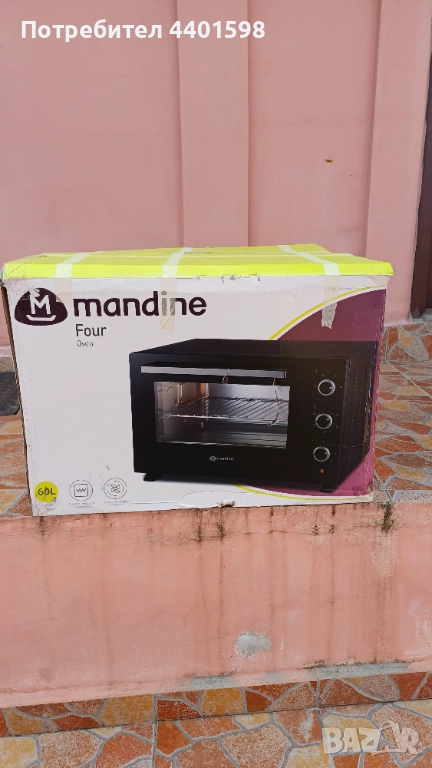 Ел. фурна  с грил MANDINE 60 л., снимка 1