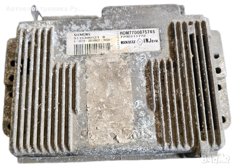 компютър RENAULT MEGANE SCENIC 1.6 SIEMENS S115300121 B, S115300121B, HOM 7700875745, 7700111772 , снимка 1