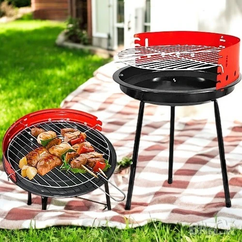🔥 Барбекю Полуотворено Ø33 см – Компактно, Удобно и Стабилно!, снимка 1