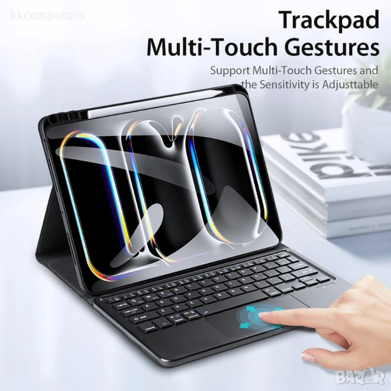 DUX DUCIS кожен калъф с Bluetooth клавиатура и тъчпад за iPad Pro 11 2024, снимка 1