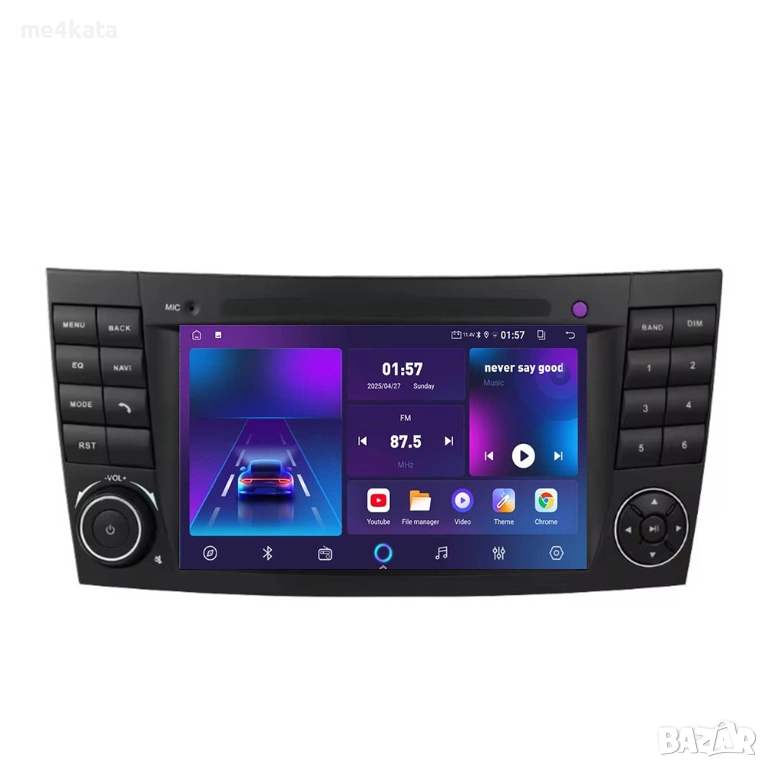 7-инчова мултимедия за Mercedes E-Class W211 (2002–2009) – Android Carplay, снимка 1