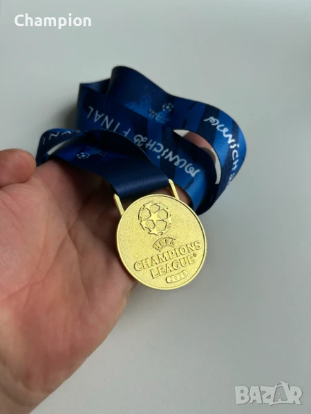 Златен Медал от 2025 УЕФА Шампионска Лига ( 2025 UEFA Champions League Gold Medal), снимка 1