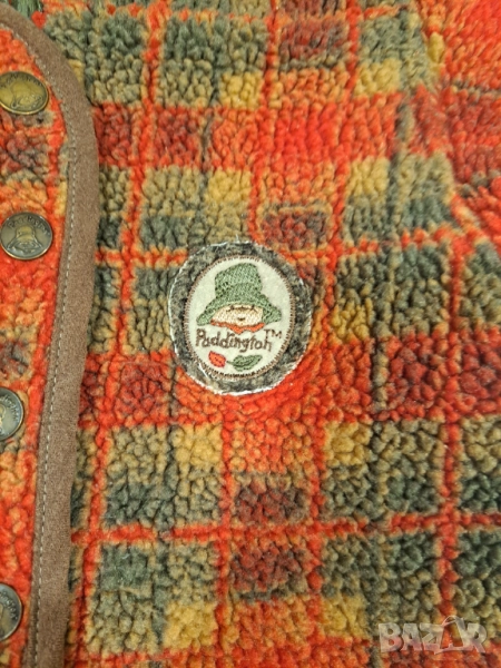 Бебешки зимен гащеризон Paddington Bear – размер 68, топъл и шарен, снимка 1