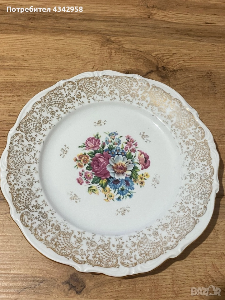 Winterling. 1950 г. Порцеланова чиния., снимка 1