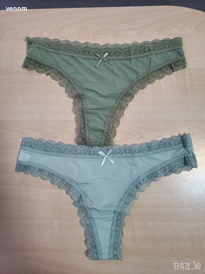 Нежни дамски прашки с дантелен кант, снимка 1