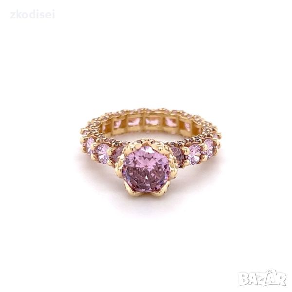 Златен дамски пръстен 5,18гр. размер:51 14кр. проба:585 модел:23672-3, снимка 1