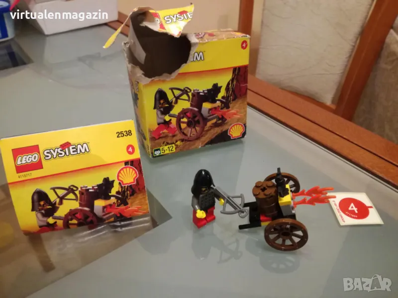 Конструктор Лего - LEGO Castle 2538 - Fright Knights Fire Cart, снимка 1