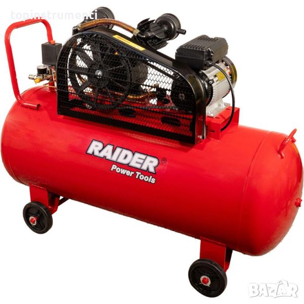Компресор за въздух 200литра, RAIDER RD-AC19, 2200W, 8 bar, 250 л/мин., снимка 1