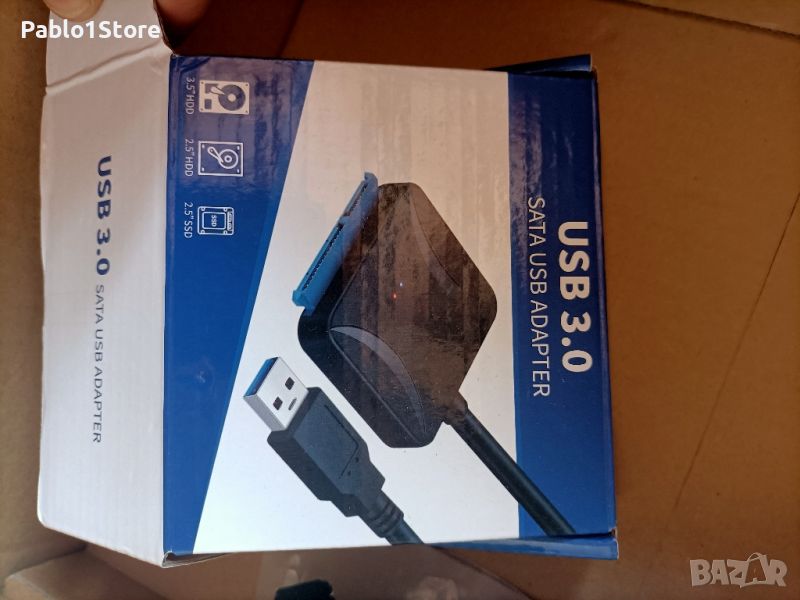 Mueuton USB 3.0 SATA адаптер, SATA III твърд диск адаптерен кабел за, снимка 1