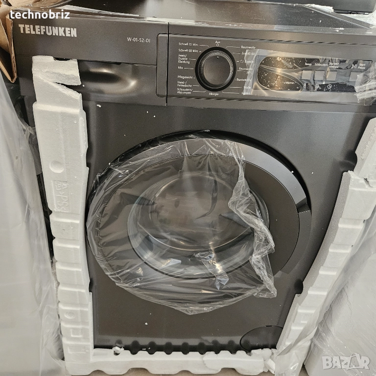 Немска пералня Telefunken dark inox - 2 ГОДИНИ ГАРАНЦИЯ, снимка 1