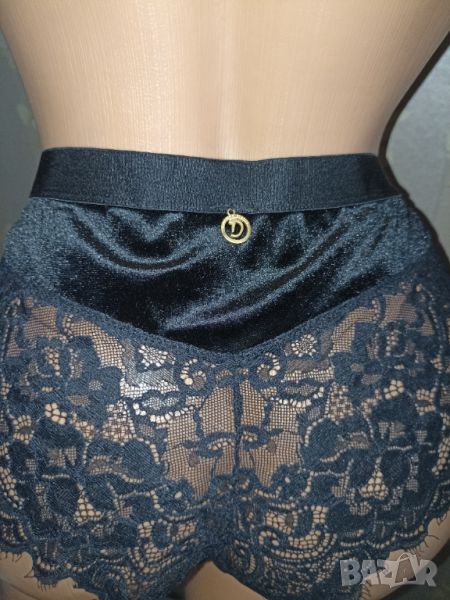 Doutzen's Hunkemoller - L, XL-Луксозни черни бикини дантела и кадифе , снимка 1
