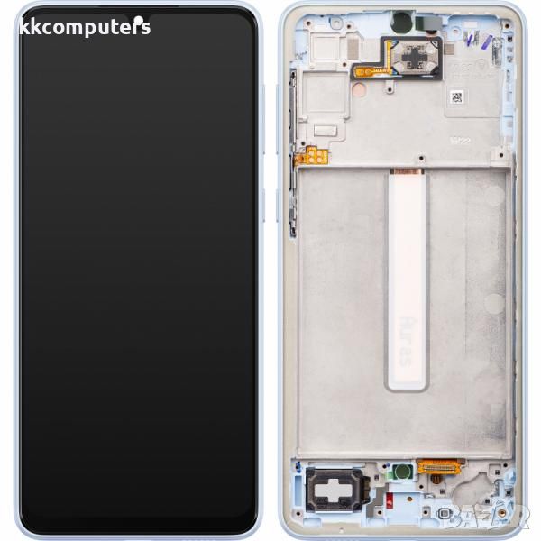 LCD Дисплей за Samsung SM-A356 / A35 / 5G 2024 / GH82-34221B / Тъч скрийн + Рамка / Син / Оригинал S, снимка 1