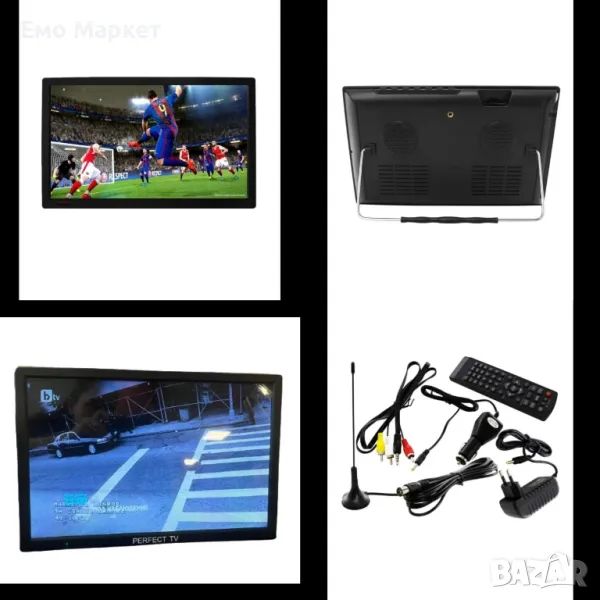 Преносим цифров телевизор Perfect TV с вградена Li-Polymer батерия, снимка 1