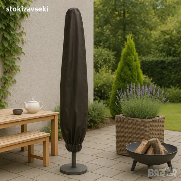 Защитно покривало за градински чадър - против дъжд и UV, снимка 1