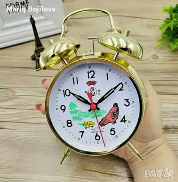 Класически ретро механичен будилник, снимка 1