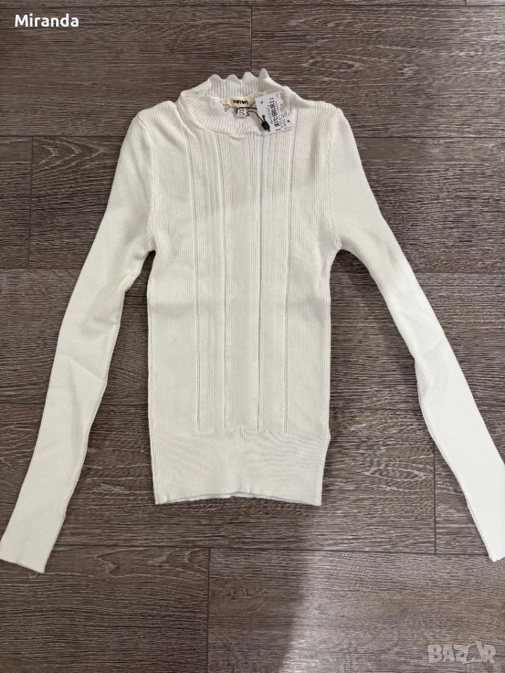 Koton бял пуловер М, снимка 1