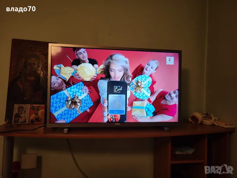 PHILIPS UHD LED TV PIXEL PLUS телевизор 32 инча, снимка 1