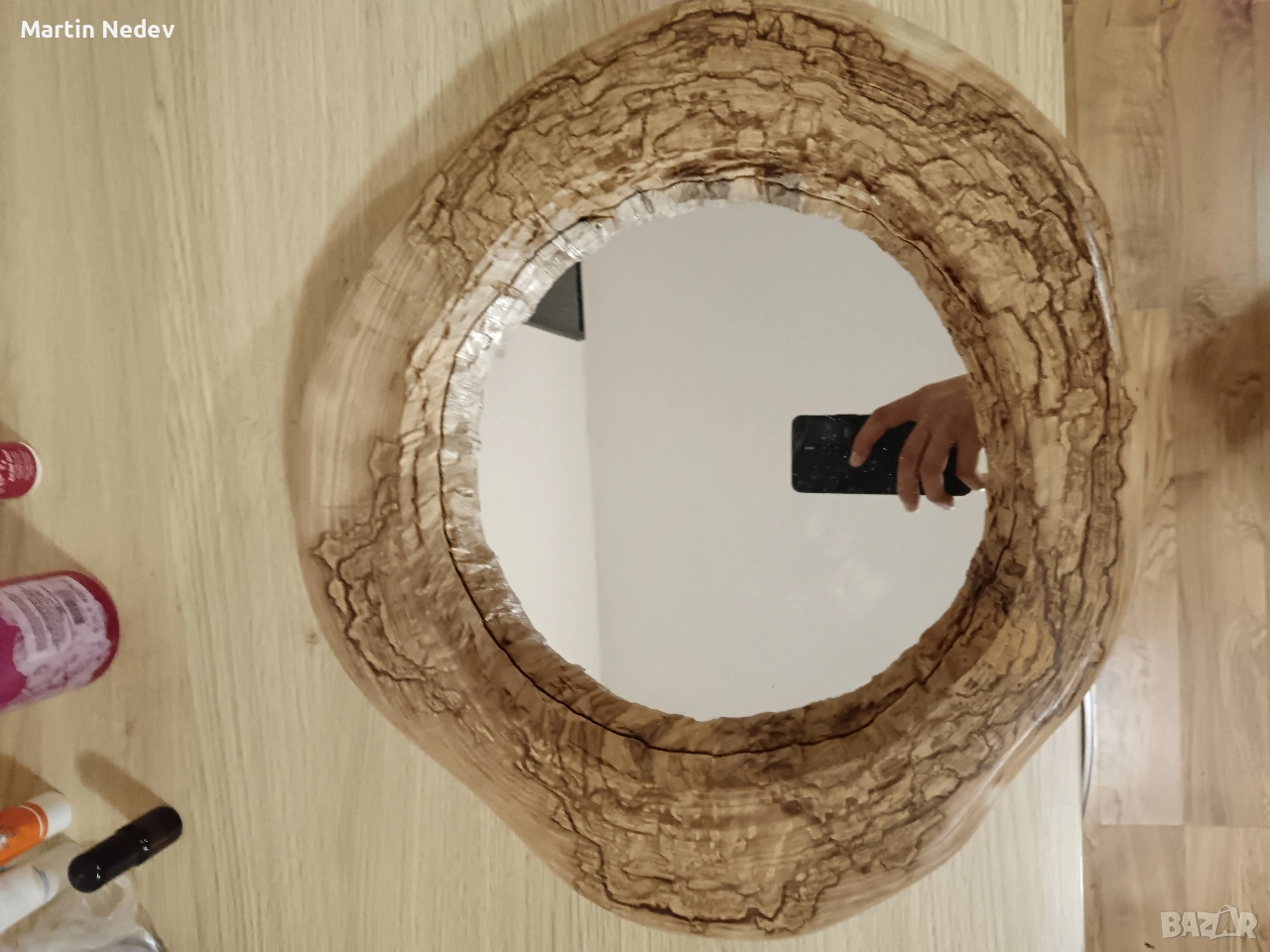 Продавам огледало от естествено дърво., снимка 1