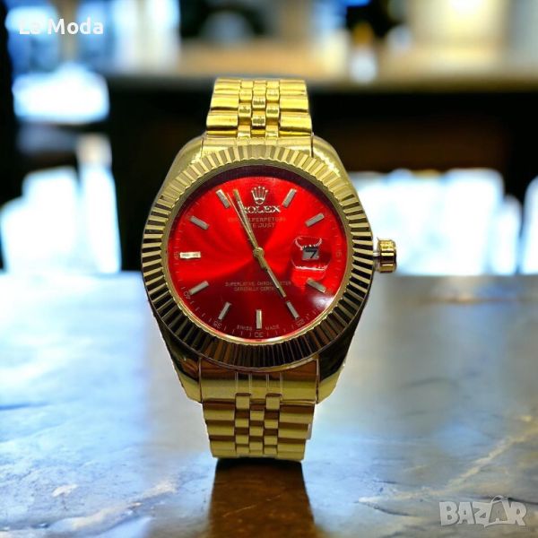 Часовник Rolex Datejust червен златен, снимка 1